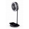 GEMBIRD DESKTOP FAN WITH LED LAMP AND WIRELESS CHARGER