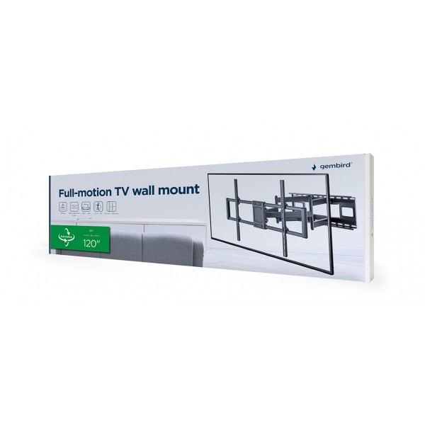 GEMBIRD FULL MOTION TV WALL MOUNT 60'-120'