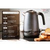 ADLER 1,7L STEEL ELECTRIC KETTLE WITH LCD AND TEMPERATURE CONTROL BLACK