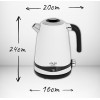 ADLER 1,7L STEEL ELECTRIC KETTLE WITH LCD AND TEMPERATURE CONTROL WHITE