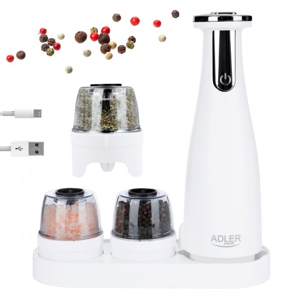 ADLER 3 IN 1 ELECTRIC SPICE GRINDER WHITE