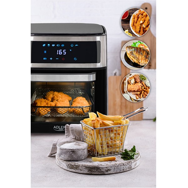 ADLER 8-IN-1 FAT-FREE OVEN 13LT