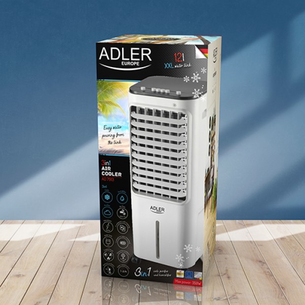 ADLER 3IN1 AIR CONDITIONER (COOLING/CLEANSING/HUMIDIFICATION) 12L