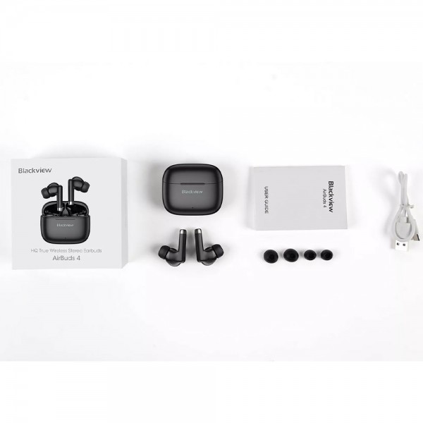 BLACKVIEW BT5.3 EARBUDS 4 WITH CHARGING DOCK BLACK