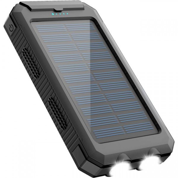 SOLAR POWERBANK 20000MAH BLACK