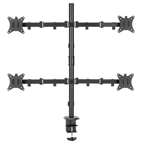 SBOX TABLE STAND FOR 4 MONTORS 17'-32' VESA 100x100 MAX