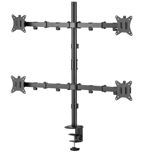 SBOX TABLE STAND FOR 4 MONTORS 17'-32' VESA 100x100 MAX