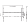 SBOX FIXED WALL MOUNT 37' -80' VESA 600x400 MAX