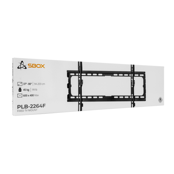 SBOX FIXED WALL MOUNT 37' -80' VESA 600x400 MAX