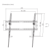 SBOX WALL MOUNT 37' - 80' /94 - 203CM VESA 600x400 MAX