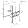 SBOX TV STAND 32'-55' / 81-140CM VESA 400x400 MAX