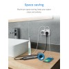 TESSAN 4 IN 1 WALL SOCKET 2xSCHUKO, 1xTYPE-C,1xUSB