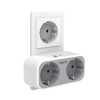 TESSAN 4 IN 1 WALL SOCKET 2xSCHUKO, 1xTYPE-C,1xUSB