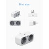 TESSAN 4 IN 1 WALL SOCKET 2xSCHUKO, 1xTYPE-C,1xUSB