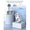 TESSAN 4 IN 1 WALL SOCKET 2xSCHUKO, 1xTYPE-C,1xUSB