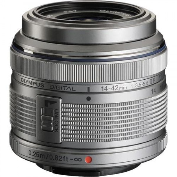 Olympus 14-42mm 1:3.5-5.6 II R SILVER M.ZUIKO DIGITAL (EZ-M1442-2R) Lense Micro FT