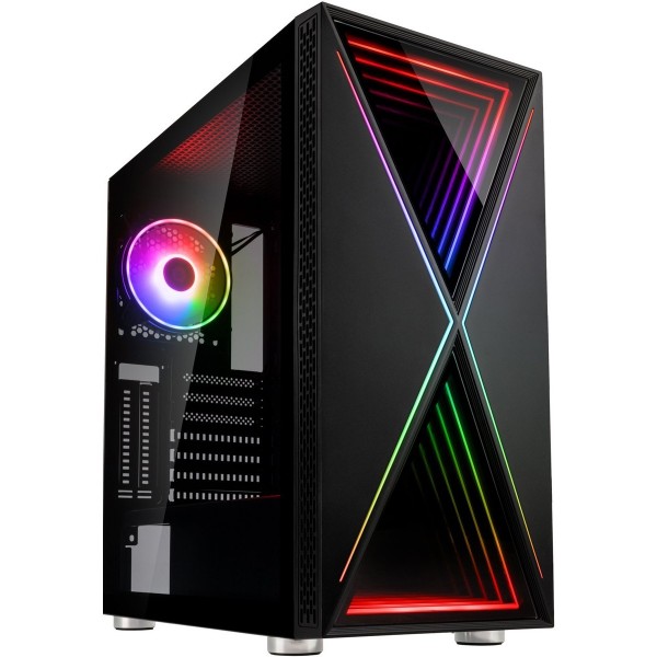 Kolink Void X ARGB Midi-Tower Black Tempered Glass PC Case