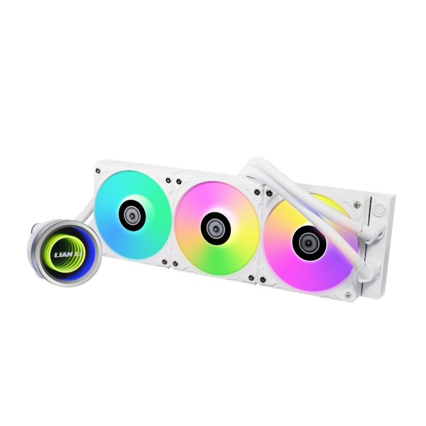 Lian Li Galahad II Trinity 360 White - AIO GPU Liquid Cooler  with ARGB Fans