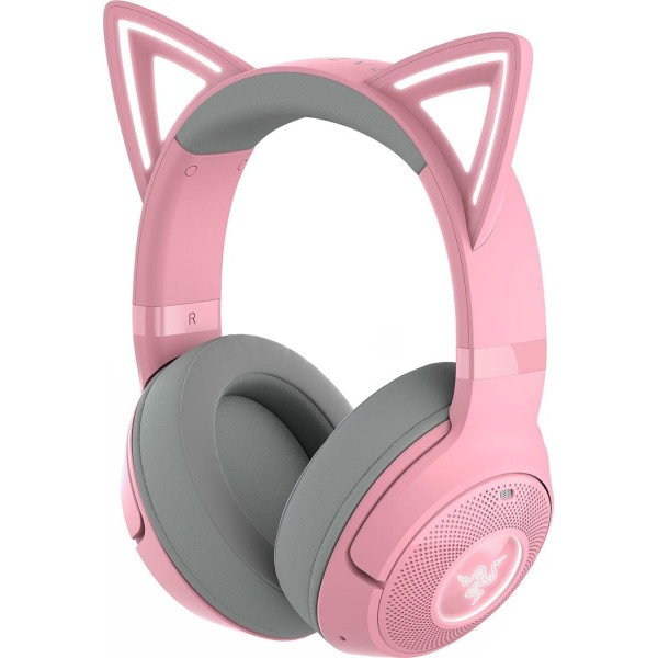 Razer KRAKEN KITTY V2 BT - Quartz - RGB - 7.1 Gaming Headset - Kitty Ears - Bluetooth 5.2