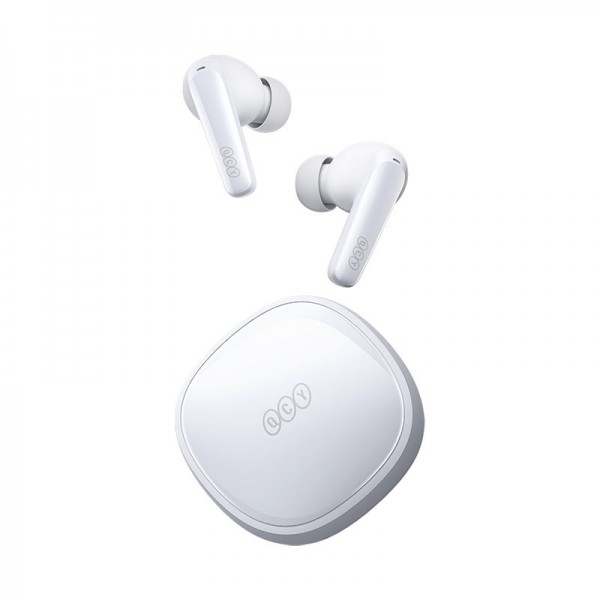 QCY T13X TWS White - 30 hour battery - True Wireless  in-ear earbuds - Quick Charge 380mAh