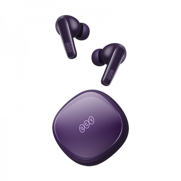 QCY T13X TWS Purple - 30 hour battery - True Wireless in-ear earbuds - Quick Charge 380mAh