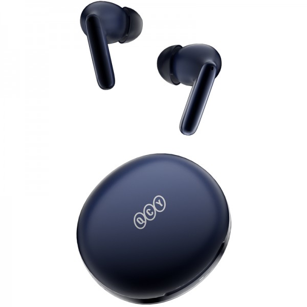 QCY T13 ANC 2 Blue - TWS 28dB active noise canceling 10mm drivers, BT 5.3 30 hours True Wireless