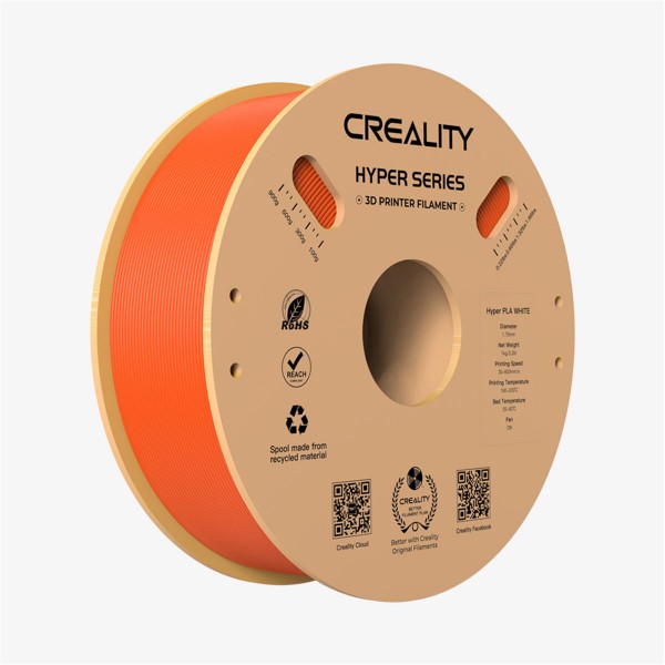 Creality Hyper PLA Orange 3D Printer Filament, High Speed, 1 kg Spool1.75