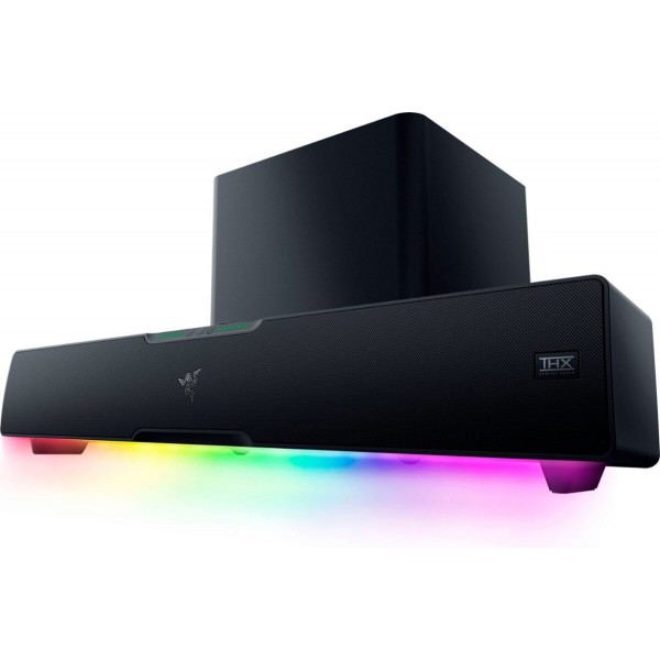 Razer LEVIATHAN V2 PRO - AI Beamforming - Multi-Driver RGB Gaming Soundbar / Subwoofer - BT / 3.5mm