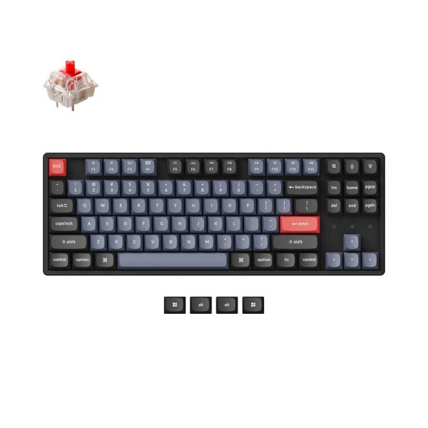 Keychron K8 Pro QMK/VIA (K8P-J1) Wireless Mechanical Keyboard-Red Switch (Hot-Swappable) US Layout