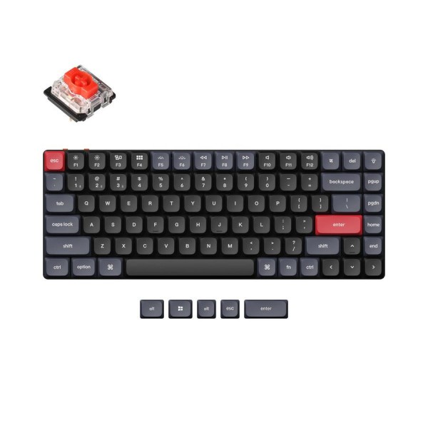 Keychron K3 Pro QMK/VIA (K3P-B1) Wireless Custom Mechanical Keyboard-Red Switch US Layout