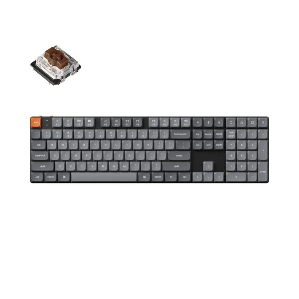 Keychron K5 Max QMK/VIA (K5M-H3) Wireless Custom Mechanical Keyboard-Brown Switch (Hot-Swappable) US