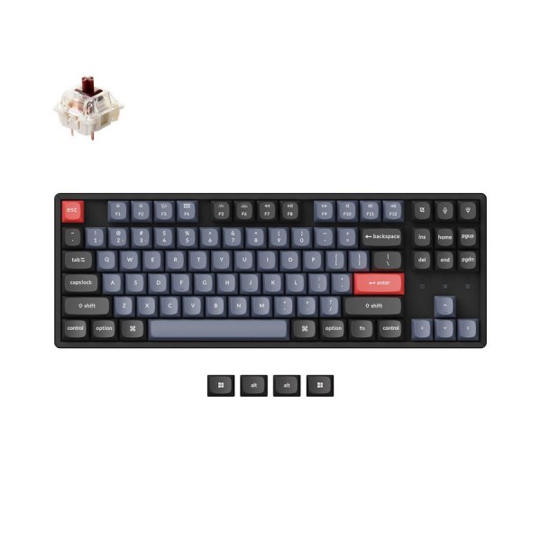 Keychron K8 Pro QMK/VIA (K8P-J3) Wireless Mechanical Keyboard-Brown Switch (Hot-Swappable) US Layout