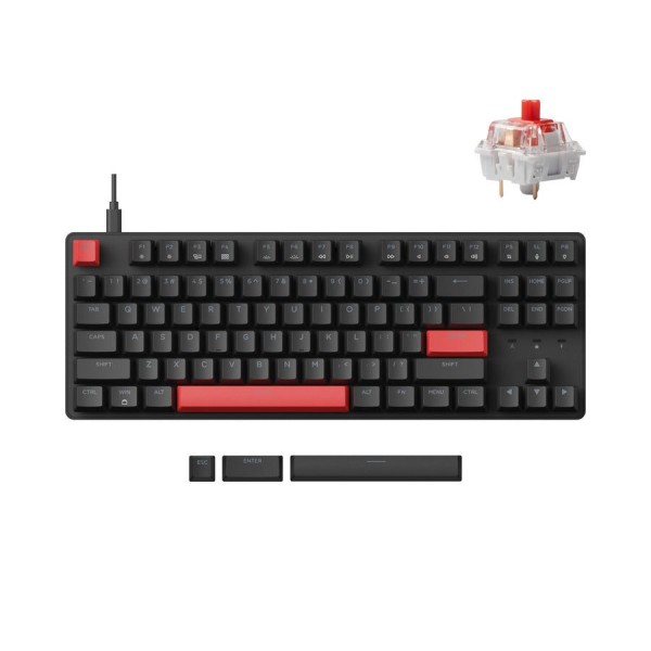 Lemokey X1 QMK/VIA (X1-A1) Wired Mechanical Keyboard-Red Switch US Layout