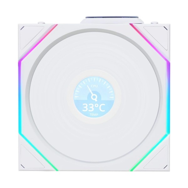 Lian Li UNI FAN TL-LCD Wireless Reverse 120 White (1pc) Case Fan