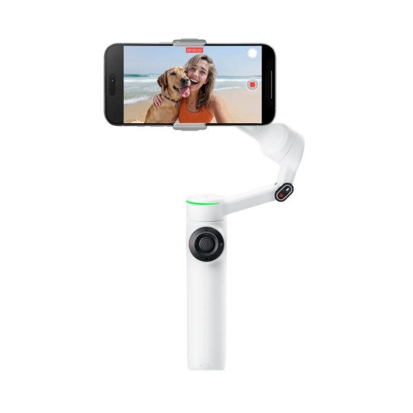 Insta360 Flow 2 Pro Standard Version (White) A.I. Powered Gimbal Stabilizer for Smartphone USB-C