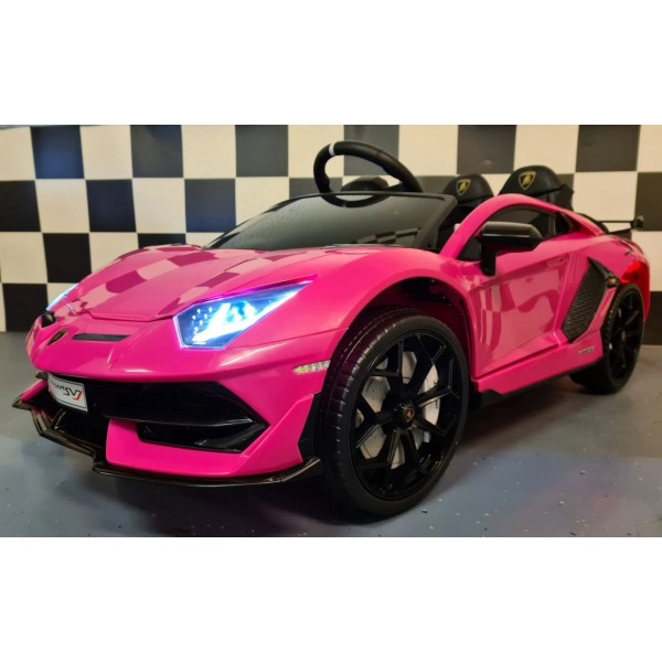 Παιδικό Αυτοκίνητο Official Licensed Lamborghini Aventador SV Roadster 12V Ροζ