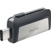 Sandisk Ultra Dual Drive 32GB USB 3.1 Stick με σύνδεση USB-A & USB-C Μαύρο Ασημί