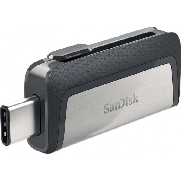 Sandisk Ultra Dual Drive 32GB USB 3.1 Stick με σύνδεση USB-A & USB-C Μαύρο Ασημί