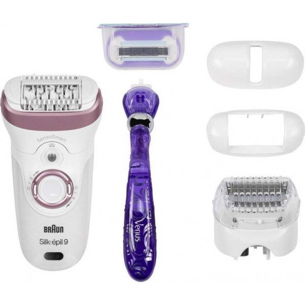 Braun Silk Epil Series 9 Sensosmart Σετ Αποτρίχωσης Epilator για Πρόσωπο, Σώμα & Μπικίνι 9-870