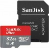 Sandisk Κάρτα Μνήμης 32GB microSDHC Ultra Class 10 U1 A1 UHS-I με αντάπτορα SDSQUA4-032G-GN6MA