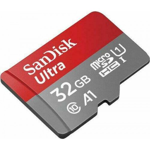 Sandisk Κάρτα Μνήμης 32GB microSDHC Ultra Class 10 U1 A1 UHS-I με αντάπτορα SDSQUA4-032G-GN6MA