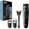 Braun Beard Trimmer 3 Σετ Επαναφορτιζόμενης Κουρευτικής Μηχανής Black/Blue BT3240