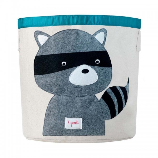 3 Sprouts - Storage Bin - Gray Raccoon #1170425