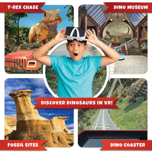 Dino Dig VR Επιστημονικό σετ εικονικής πραγματικότητας – Πλήρης Ελληνική Έκδοση – Περιλαμβάνει Γυαλιά VR #AB94925