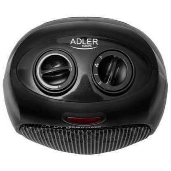 ADLER CERAMIC FAN HEATER 1500W BLACK