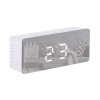 ADLER LED ALARM CLOCK WHITE