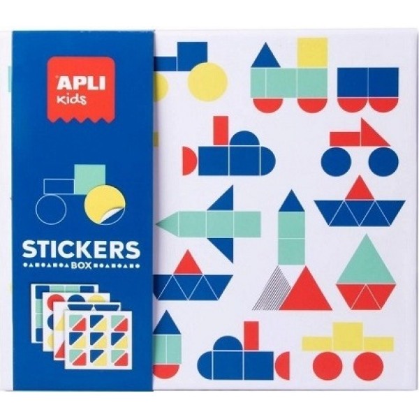 Apli Kids Aυτοκόλλητα Box Geometric Vehicles για Παιδιά 3+ Ετών #18359