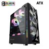 ARMAGGEDDON GAMING PC CASE DUAL CHAMBER WITH 3 ARGB FANS TRITRON 3 BLACK