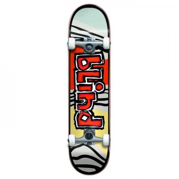 BLIND Og Tiger Stripe FP Yth Complete Skateboard 7' - Red/Orange 