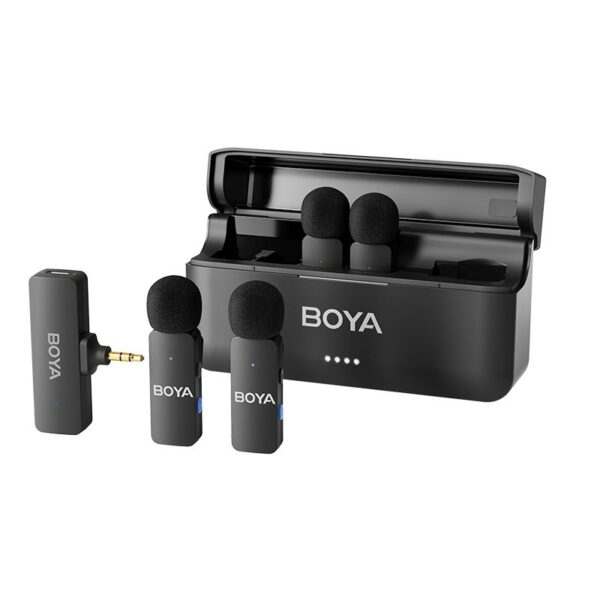 BOYA BY-V4U Wireless 4 person 4-channel mini Lavalier 3.5mm for Camera 2.4GHz Microphone